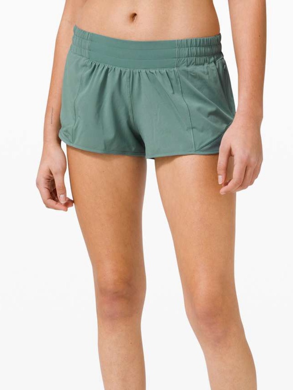lululemon Tidewater Teal Hotty Hot Shorts 2.5in inseam